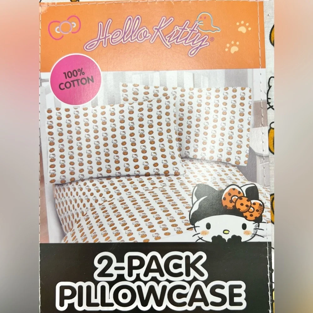 Hello Kitty Halloween Pumpkin Standard Pillowcases 2 Pack/Set of 2